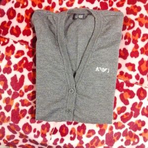 Armani Jeans 100%virgin wool open cardigan